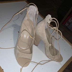 Calvin Klein lace up heels